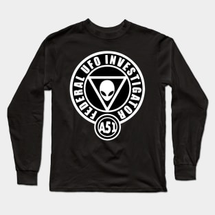 Area 51 Federal UFO Investigator Long Sleeve T-Shirt